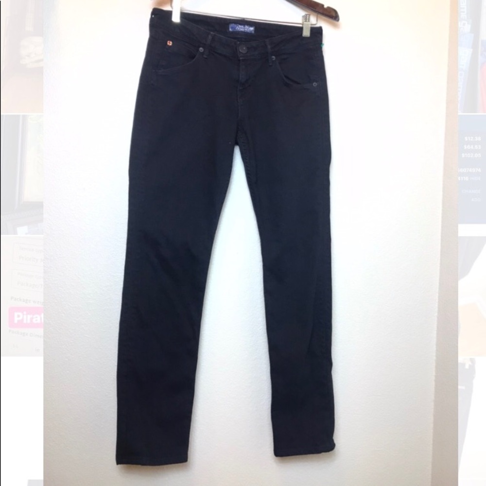 Hudson Skinny Black Low Rise Jean
